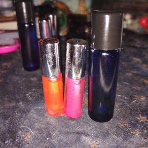 Vibrant Lip Gloss Set - Orange and Pink